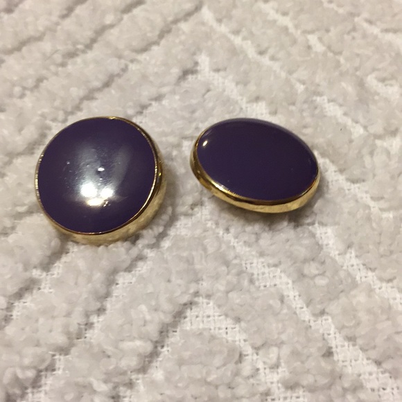 New Purple Pierced Earrings - Picture 2 of 5